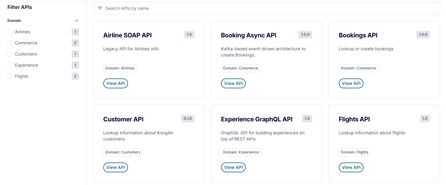 Apis list filter component